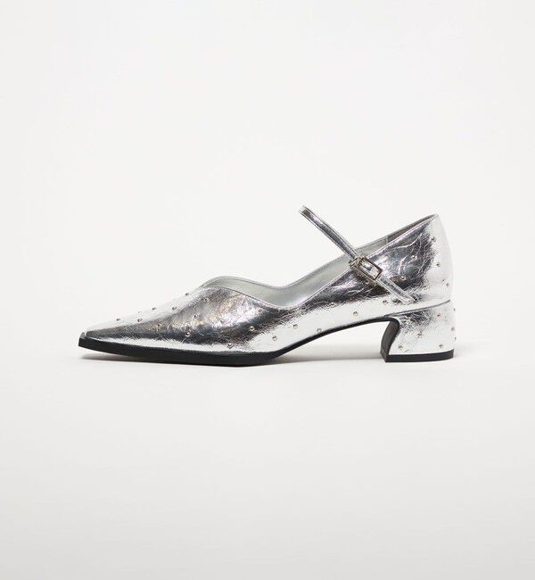 SY UNITED ARROWS「＜SY＞ ストラップドット パンプス40&uarr;」|パンプス|SILVER