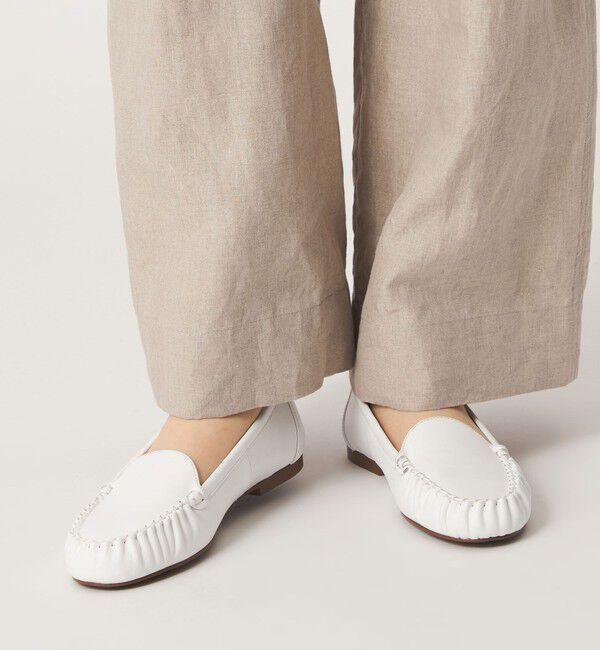 ODETTE E ODILE「プレーンハンドソーンモカ フラット15&uarr;」|モカシン|