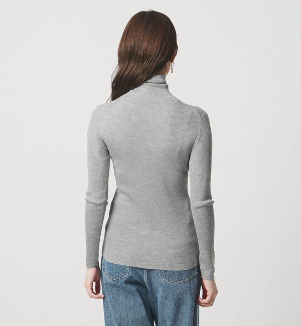 UNITED ARROWS「シルクリブ タートルネック ニット」|ニット・セーター|