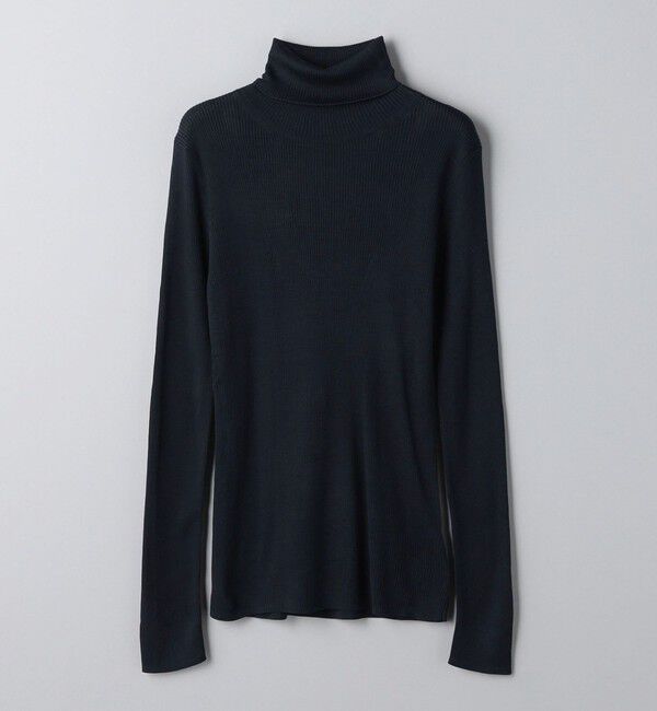 UNITED ARROWS「シルクリブ タートルネック ニット」|ニット・セーター|