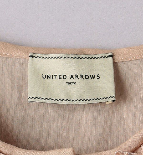 UNITED ARROWS「オーガンジー フリル＆ボウタイ ブラウス」|シャツ・ブラウス|