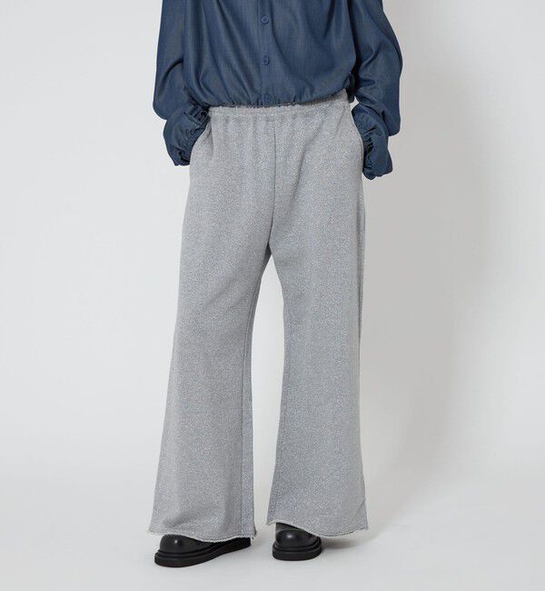 ASTRAET「＜ASTRAET＞ラメ ウラケ スウェットワイドパンツ」|その他|LT.GRAY