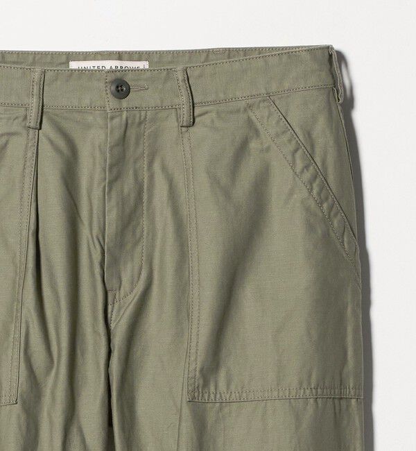 UNITED ARROWS「オーガニックコットン バックサテン ファティーグパンツ」|チノ|