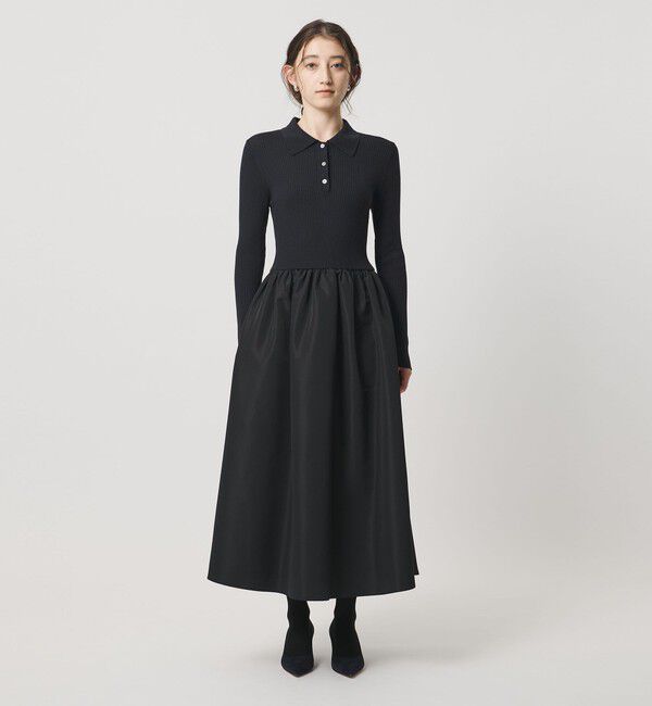 UNITED ARROWS「フィット ＆ フレア ポロワンピース」|ワンピース|