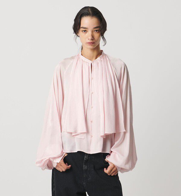 AEWEN MATOPH「＜AEWEN MATOPH＞スカーフ ラグランブラウス ‐ウォッシャブル‐」|シャツ・ブラウス|