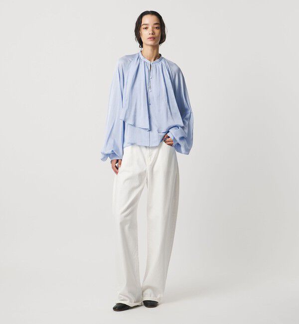 AEWEN MATOPH「＜AEWEN MATOPH＞スカーフ ラグランブラウス ‐ウォッシャブル‐」|シャツ・ブラウス|