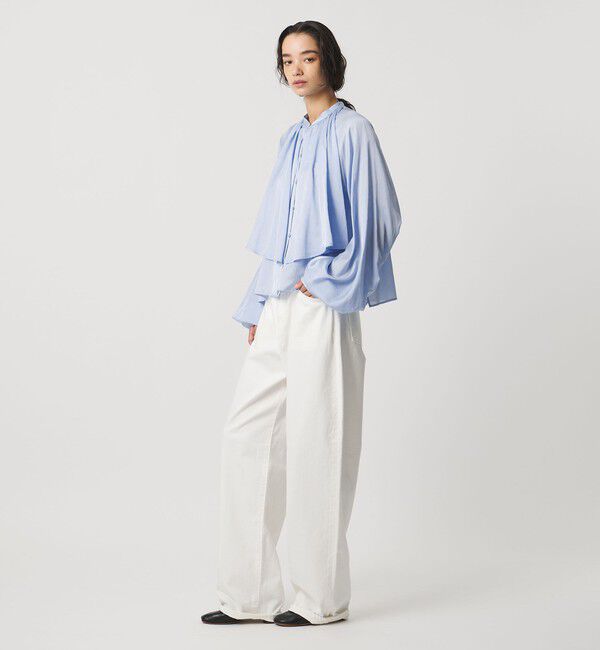AEWEN MATOPH「＜AEWEN MATOPH＞スカーフ ラグランブラウス ‐ウォッシャブル‐」|シャツ・ブラウス|