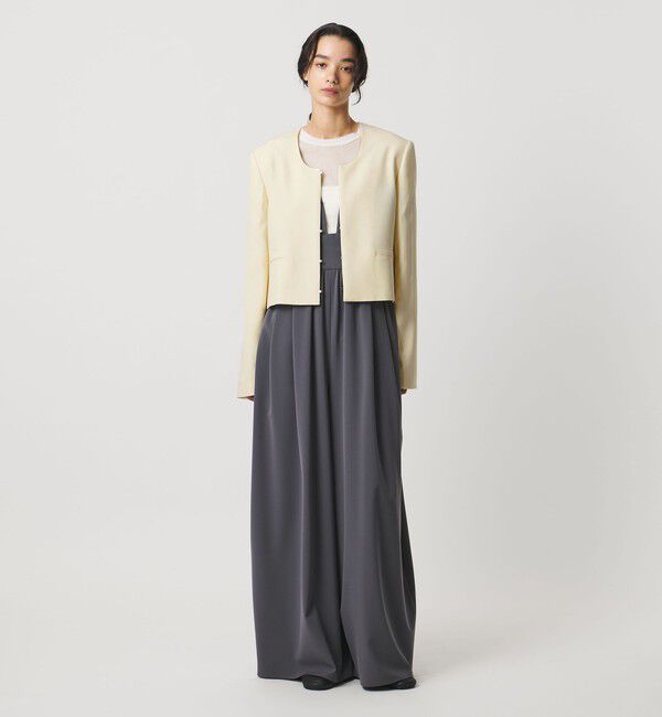 AEWEN MATOPH「＜AEWEN MATOPH＞Uネックショートジャケット」|ノーカラージャケット|