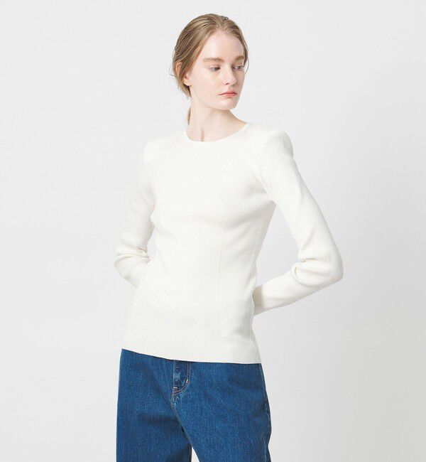 AEWEN MATOPH「＜AEWEN MATOPH＞コットンカシミヤミックス ショルダーパッドニット」|ニット・セーター|