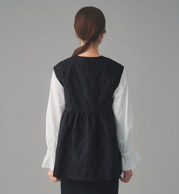 UNITED ARROWS「GISHA 2トーン ジャガード ベスト」|ベスト・ジレ|