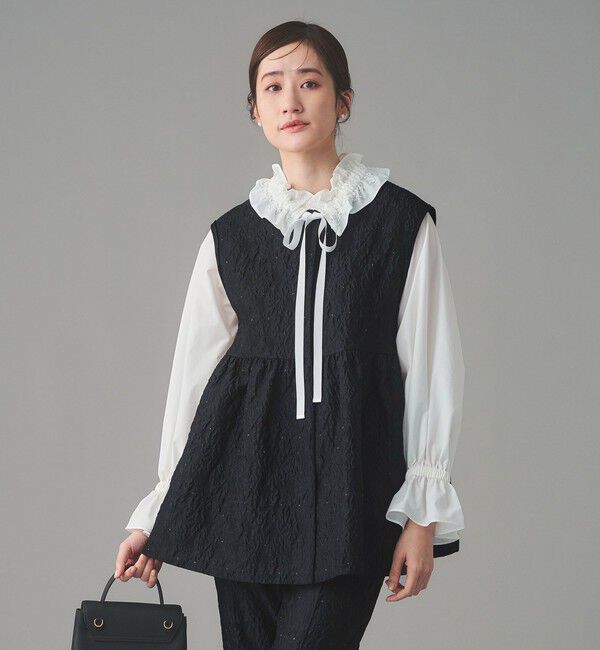 UNITED ARROWS「GISHA 2トーン ジャガード ベスト」|ベスト・ジレ|