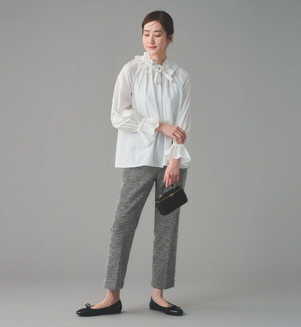 UNITED ARROWS「2トーン ツイードライク パンツ」|スラックス|