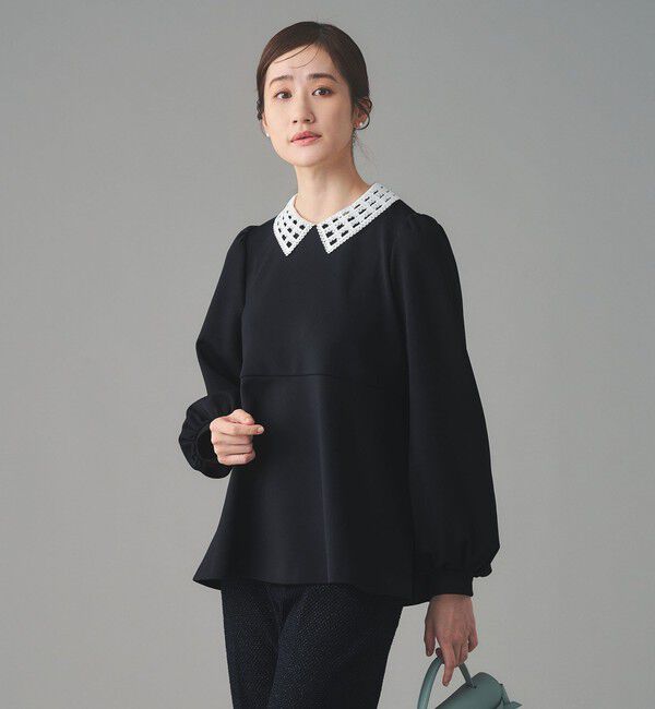 UNITED ARROWS「SPONGY ペプラム ブラウス」|シャツ・ブラウス|