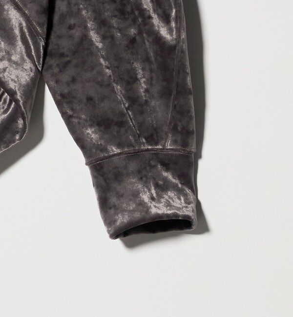 ASTRAET「＜ASTRAET＞ベロア スソジップ クルーネックカットソー」|Tシャツ・カットソー|