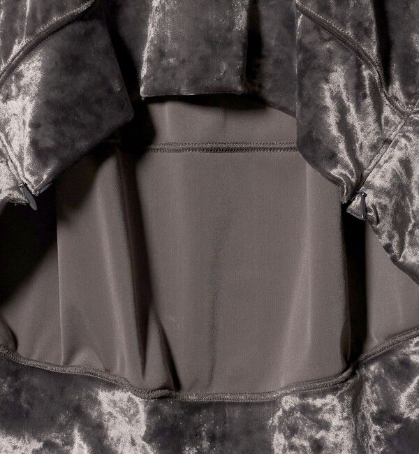 ASTRAET「＜ASTRAET＞ベロア スソジップ クルーネックカットソー」|Tシャツ・カットソー|