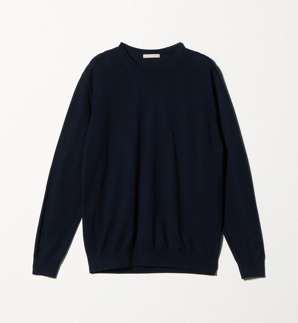 UNITED ARROWS「コットン ハイゲージ クルーネック ニット」|ニット・セーター|