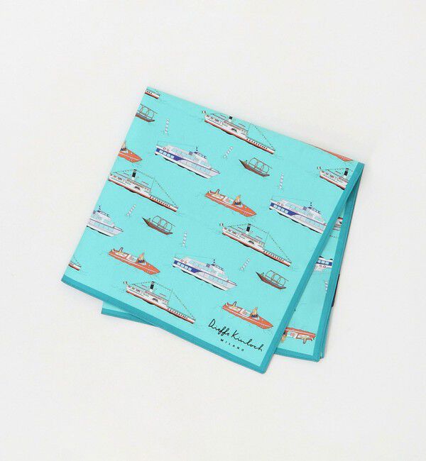 UNITED ARROWS「＜Dieffe Kinloch＞Boats ハンカチ」|ハンカチ|TURQUOISE