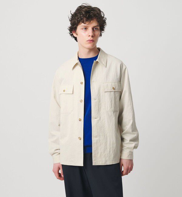 UNITED ARROWS「ツイル ミリタリー オーバーシャツ」|シャツ・ブラウス|