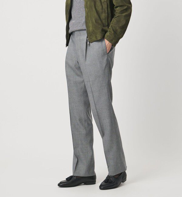 UNITED ARROWS「サイドアジャスター 1プリーツ スラックス」|スラックス|