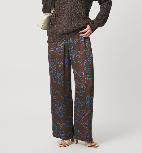 UNITED ARROWS「アブストラクトフラワー パンツ ‐ウォッシャブル‐」|チノ|