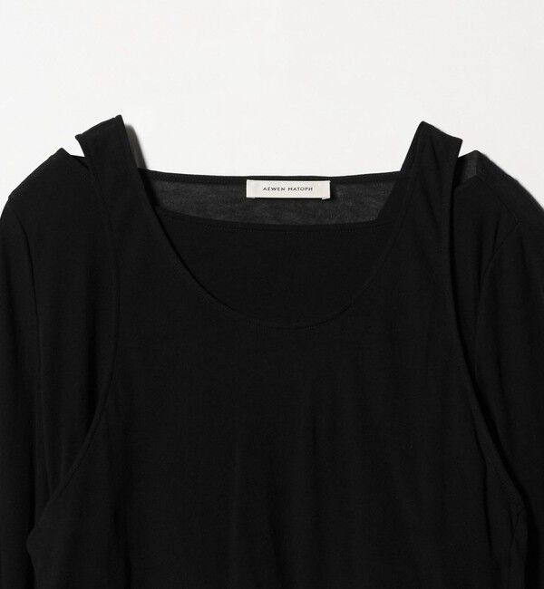 AEWEN MATOPH「＜AEWEN MATOPH＞イレギュラーレイヤード ロングスリーブカットソー ‐2WAY‐」|Tシャツ・カットソー|