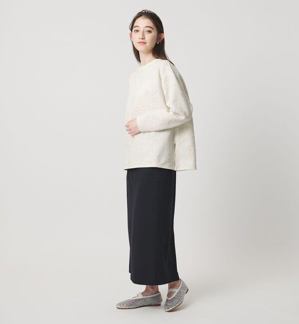 UNITED ARROWS「フラワー ジャガード スウェット」|スウェット・ジャージ|