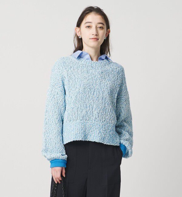 UNITED ARROWS「カラーミックス クルーネックニット」|ニット・セーター|