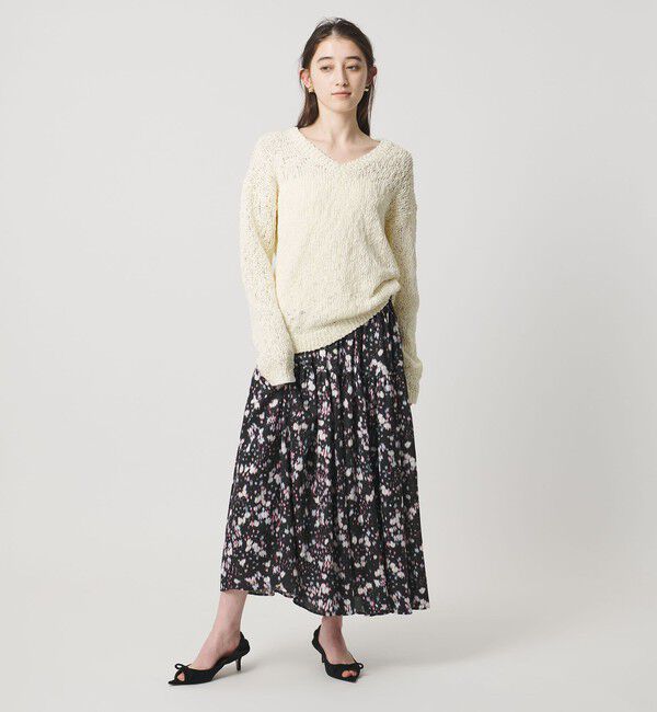 UNITED ARROWS「カラーミックス Vネックニット」|ニット・セーター|