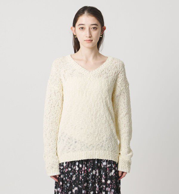 UNITED ARROWS「カラーミックス Vネックニット」|ニット・セーター|