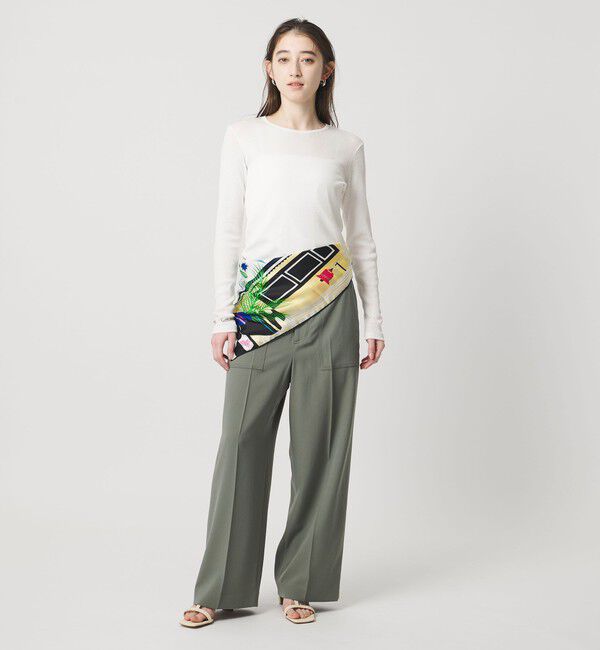 UNITED ARROWS「コットン テレコ クルーネック カットソー」|Tシャツ・カットソー|