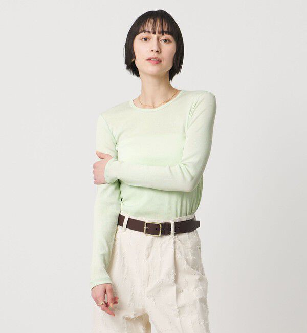 UNITED ARROWS「コットン テレコ クルーネック カットソー」|Tシャツ・カットソー|