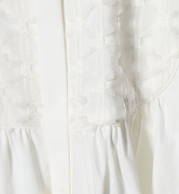 UNITED ARROWS「コンビ ギャザー ブラウス」|シャツ・ブラウス|