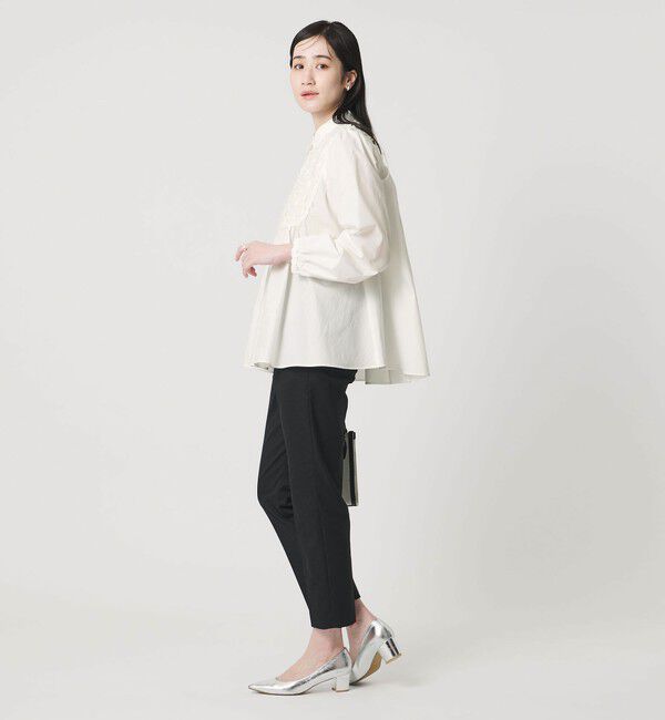 UNITED ARROWS「コンビ ギャザー ブラウス」|シャツ・ブラウス|