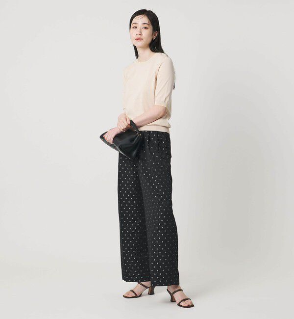 UNITED ARROWS「フラワー ジャガード 2タック ワイドパンツ ‐ウォッシャブル‐」|その他|