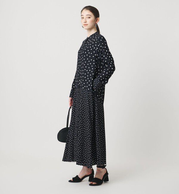 UNITED ARROWS「プリント シャツワンピース ‐ウォッシャブル‐」|ワンピース|