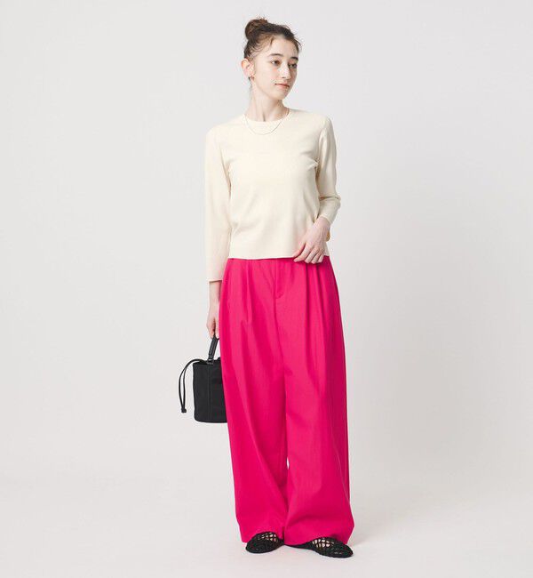 UNITED ARROWS「コンパクト クルーネック ニット ‐ウォッシャブル‐」|ニット・セーター|