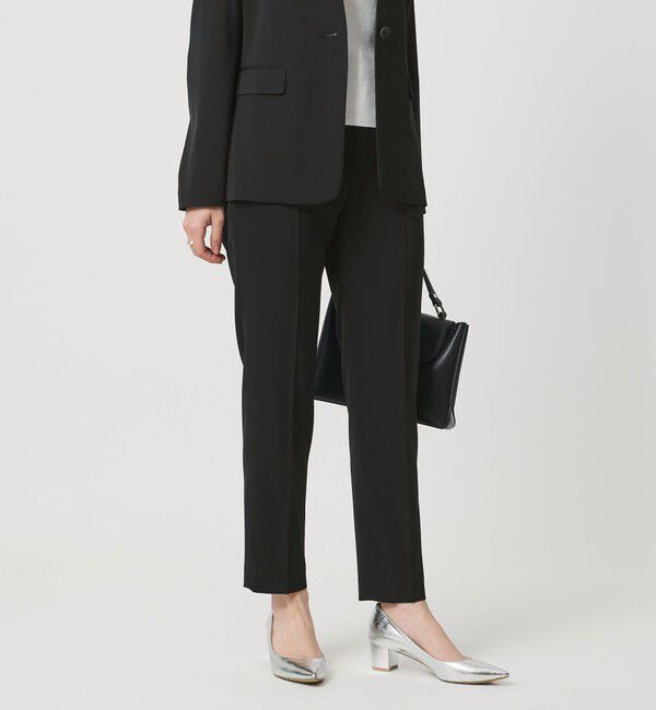 UNITED ARROWS「FEEL CLEAN スリム パンツ ‐防しわ ストレッチ UVカット‐」|スラックス|BLACK