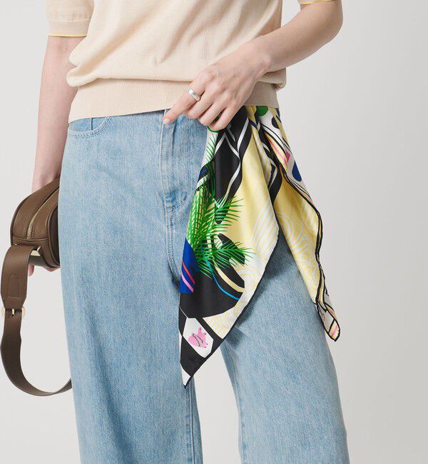 UNITED ARROWS「＜manipuri＞SILK 65&times;65 スカーフ 26SS」|バンダナ・スカーフ|