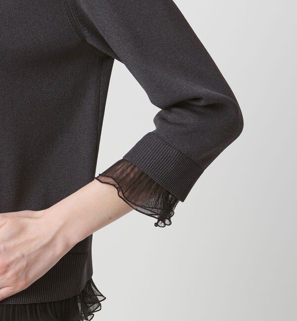 UNITED ARROWS「４WAY チュール フリル カーディガン」|カーディガン|