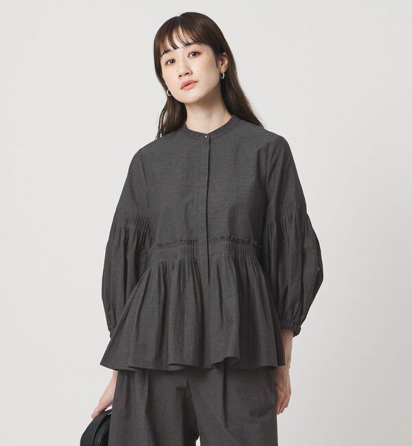 UNITED ARROWS「MANTECO POP ブラウス」|シャツ・ブラウス|DK.GRAY