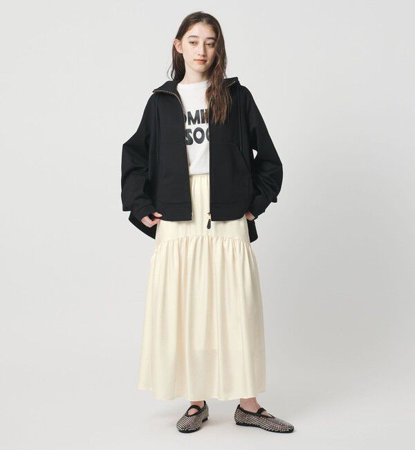 UNITED ARROWS「シルクライク ティアード スカート」|スカート|