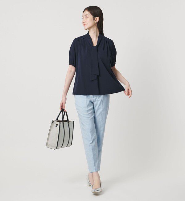 UNITED ARROWS「シャイニー スリム パンツ ‐ストレッチ ウォッシャブル‐」|スラックス|