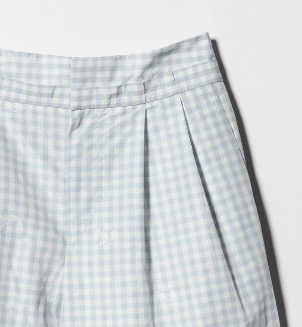 UNITED ARROWS「ギンガムチェック フラワー ジャガード ワイドパンツ ‐ウォッシャブル‐」|その他|