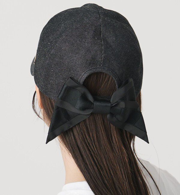 UNITED ARROWS「＜Athena New York＞BECKY リボン キャップ」|キャップ・キャスケット|BLACK