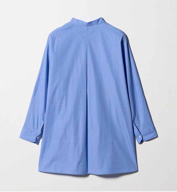 UNITED ARROWS「＜TICCA＞ノーカラー テントライン シャツ」|シャツ・ブラウス|