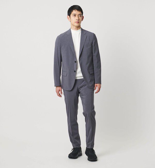 UNITED ARROWS「ショートスリーブ モックネック ニットTシャツ UA COZY ウォッシャブル 抗菌防臭」|Tシャツ・カットソー|