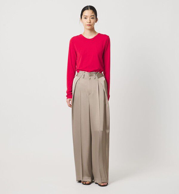 AEWEN MATOPH「＜AEWEN MATOPH＞サテンインタックパンツ ‐ ウォッシャブル - 」|その他|