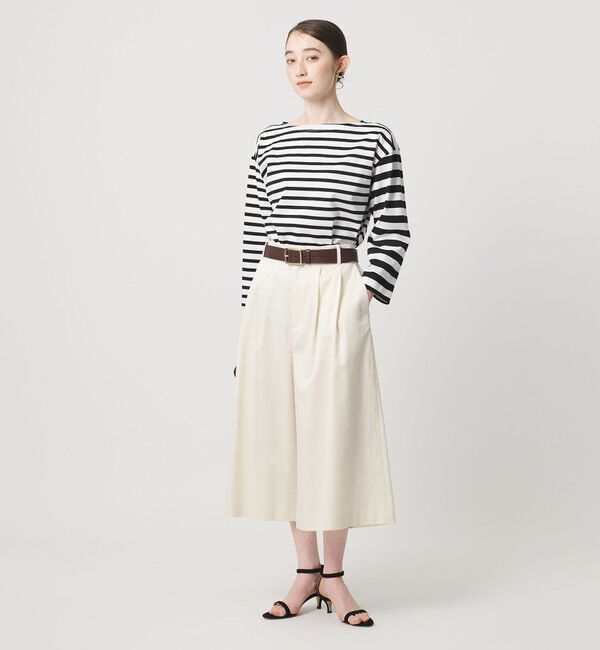 UNITED ARROWS「8分袖 イレギュラー ボーダー カットソー」|Tシャツ・カットソー|