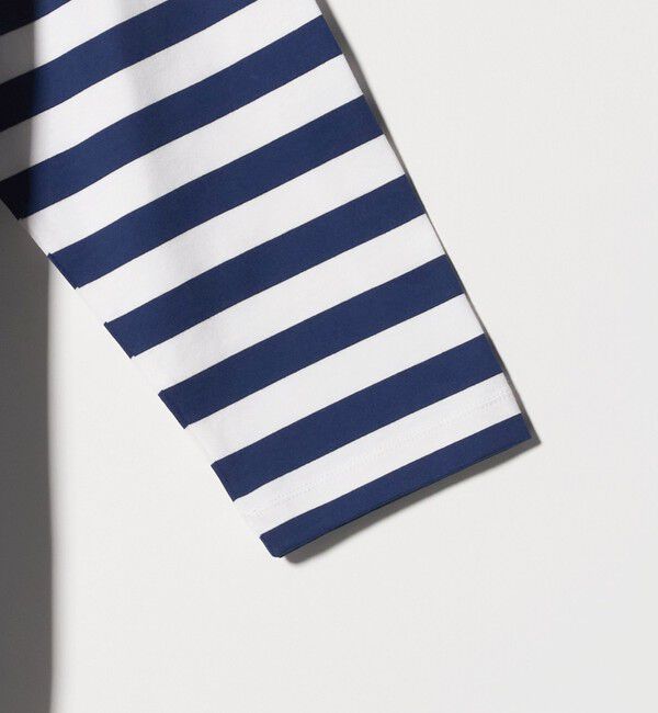 UNITED ARROWS「8分袖 イレギュラー ボーダー カットソー」|Tシャツ・カットソー|