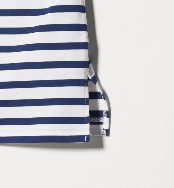 UNITED ARROWS「8分袖 イレギュラー ボーダー カットソー」|Tシャツ・カットソー|